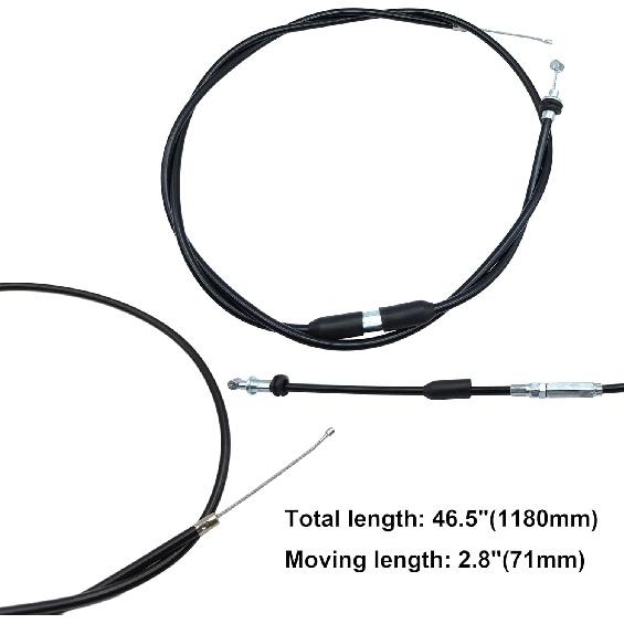 7/8" 22Mm Thumb Throttle Cable With Dual Brake Lever Assembly For 50Cc 90Cc 150Cc 250Cc ATV Quad Roketa Taotao Sunl Kazuma Go Kart