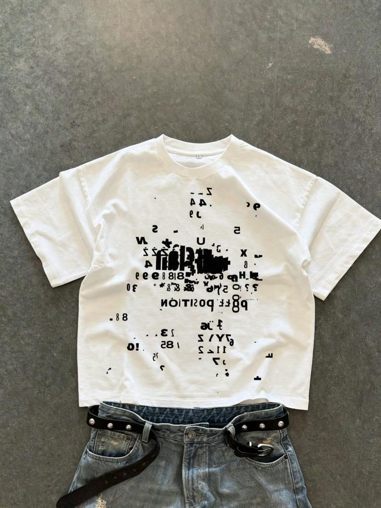 Summer New Arrival Relaxed Fit Crew Neck DesignCasual And Stylish Leading Streetwear Trends Printed TShirt Unisex Style