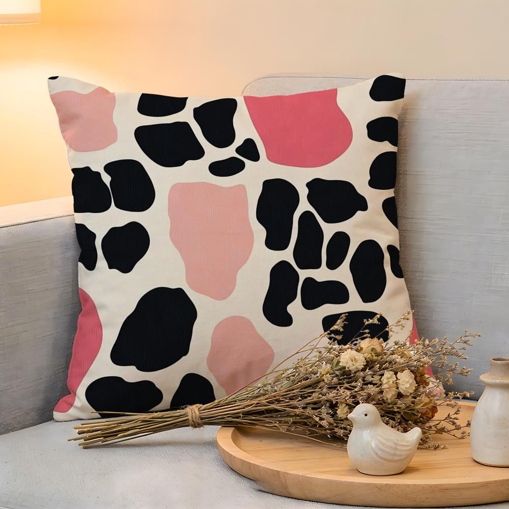 Cushion Cover  Linen  SkinFriendly Soft Decorative Case for Sofa Home Decor Classic leopard Print Pillow cover