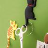 WOVTE Magnetic Cat Tail Set of 3D Cat Decorative Magnetic Strong Cute Cat Room Wall Entryway Small Item Bulletin Refrigerator Hooks, Hooks, 7, Hooks,
