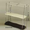 Stylish 3-layer Desktop Storage Rack Acrylic Display Rack, Suitable for Storing Cups, Perfume Decorations, Elegant and Simple