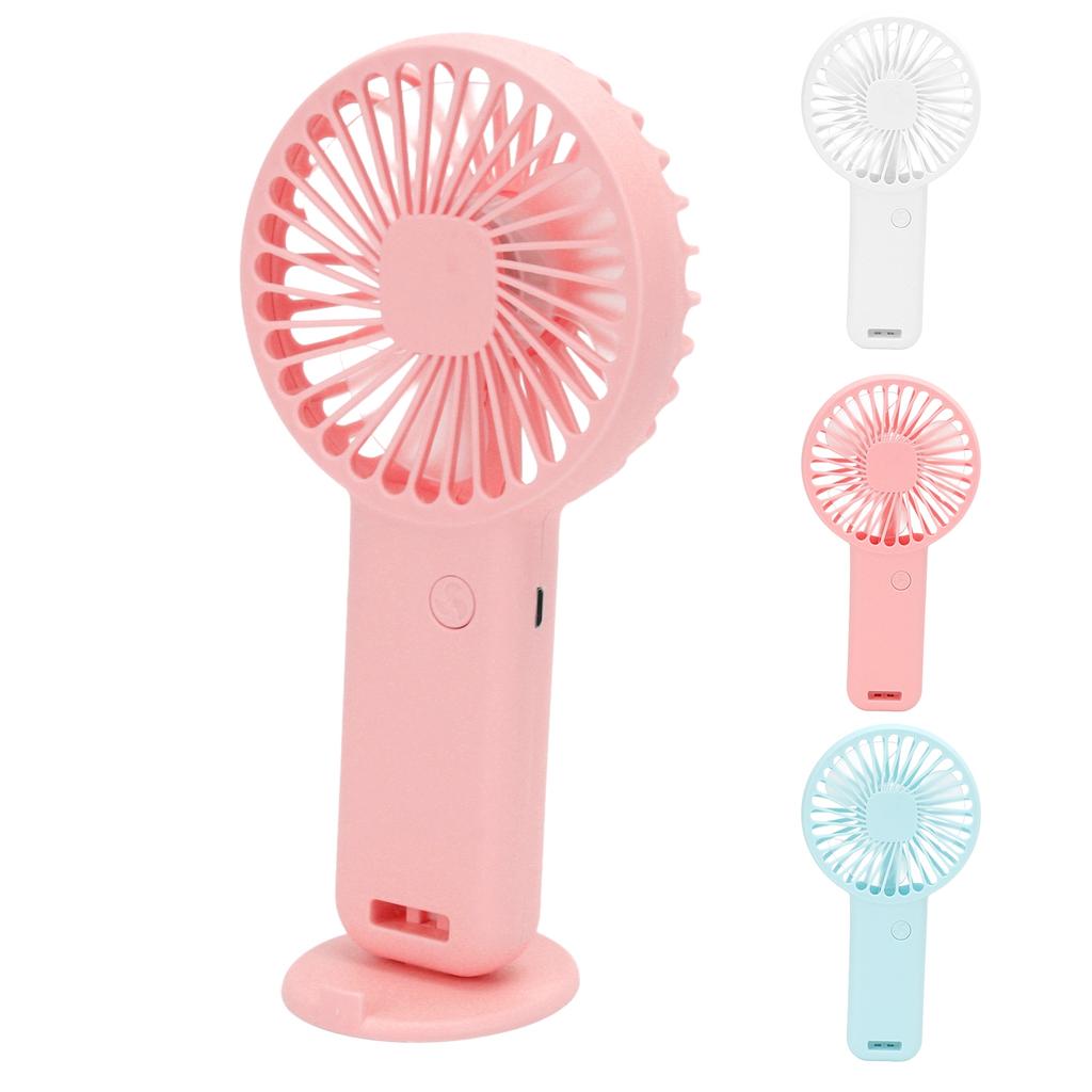 Handheld Fan Portable USB Charging Small Pocket Fan Battery Powered Mute Fan with USB Wire for Kids 
