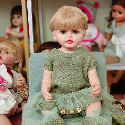 55CM Full Body Soft Silicone Reborn Toddler Doll Lifelike Soft Touch High Quality Doll Gifts for Children