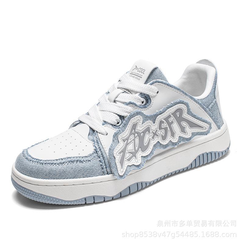 New Men's Niche Hip Hop American Skateboard Versatile Trend Board Shoes Going Out Retro Fashion Youth Casual Trend Shoes