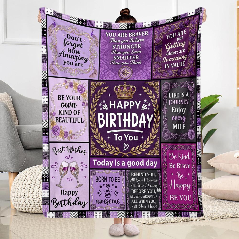 Süße Decken zum 18. Geburtstag eignen sich für Wohnzimmer und sind somit eine ideale Wahl für Reisen im Freien und als Geschenke.