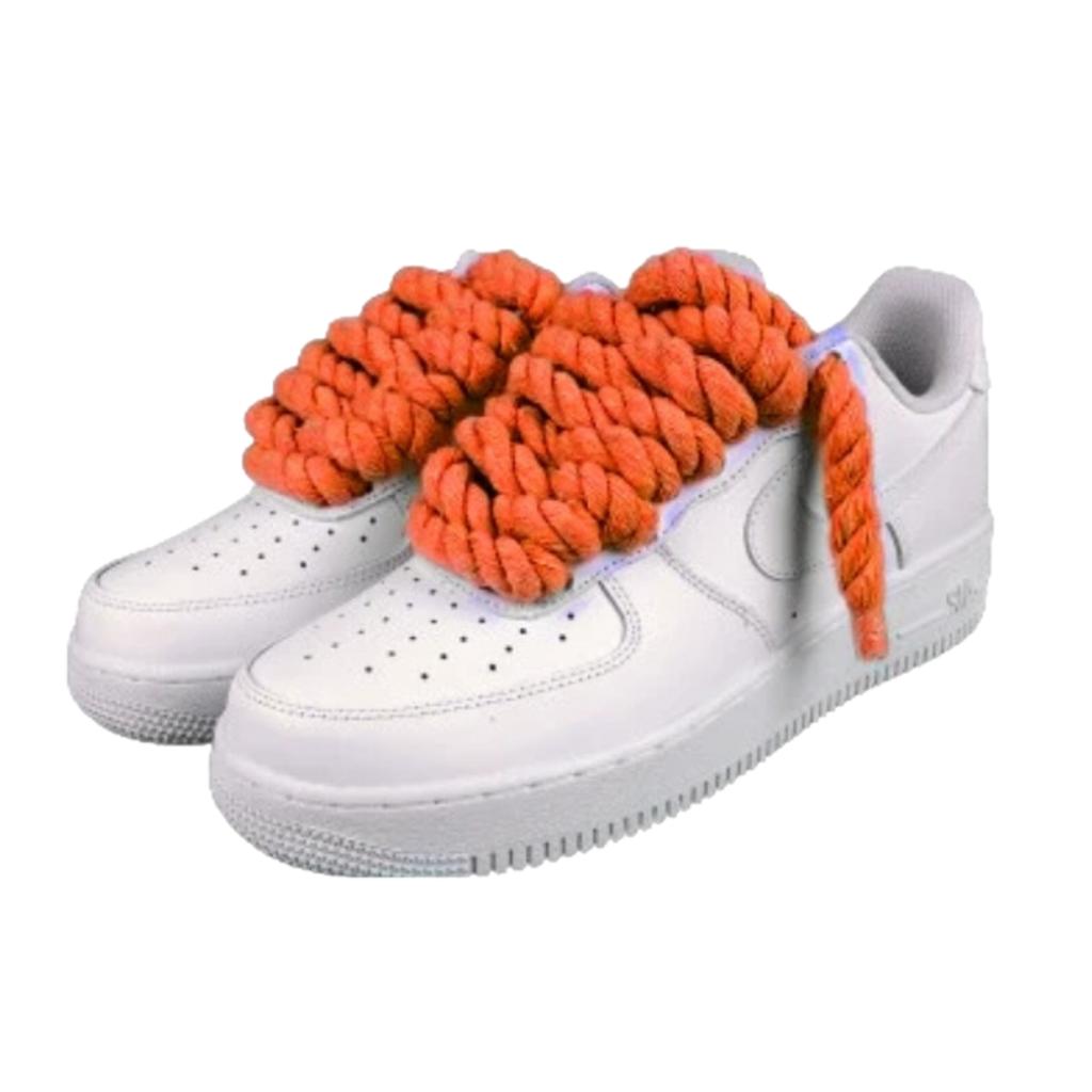 Nike Air Force 1 Custom Lacet Corde Orange