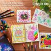 Shuttle Art Acrylic Marker Acrylic Brush Fine Twin Paint Color Muted Metallic Suitable for and Ideal for Handmade Art and Includes Portable 80-Color