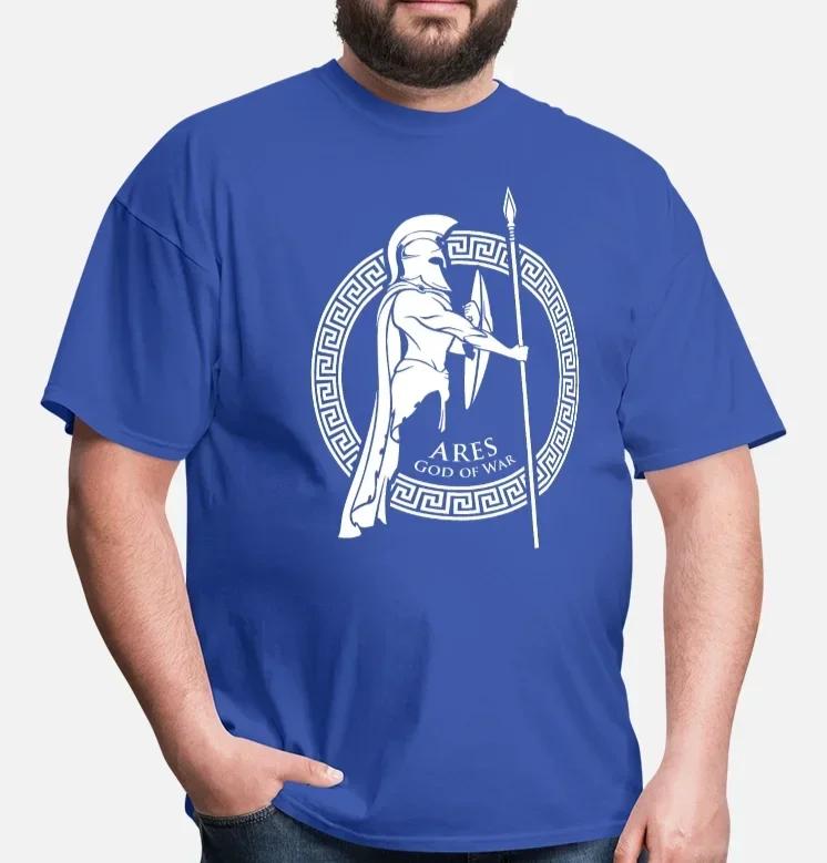 Starożytna Grecja Historia Grecka Mitologia Bóg Wojny Ares Koszulka 100% Bawełna Okrągły Dekolt Letnia Krótki Rękaw Codzienna Męska Koszulka Rozmiar S3XL