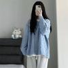 Spicy Girl Lazy Style V-Neck Oversized Sweater for Women Autumn & Winter Korean Version Soft Loose Twist-Knit Top Chunky Yarn