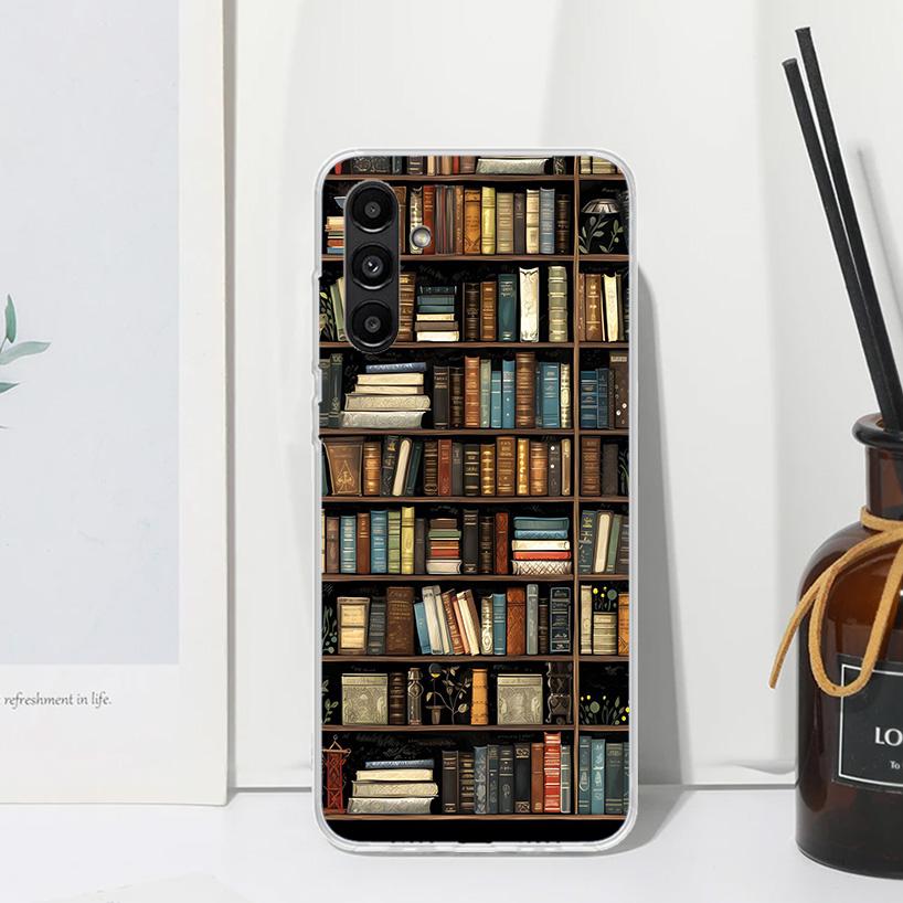 Read Books Illustration Reading Phone Case For Samsung Galaxy A17 A37 A57 A16 A26 A36 A56 A15 A25 A35 A55 A14 A24 A34 A54 A13 A2