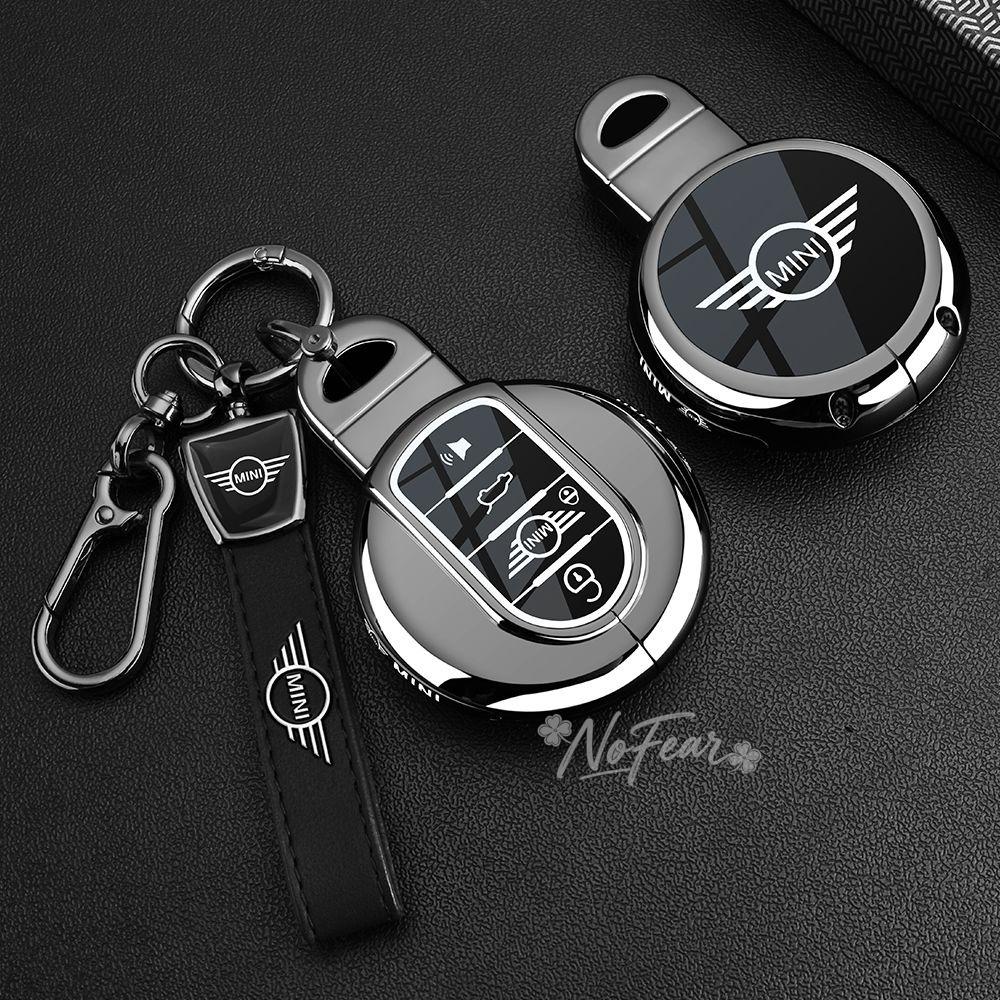 Zinc alloy Auto Key Case Cover Shell For BMW Mini COOPERS COUNTRYMAN ONE JCW CLUBMAN F56 F55 F54 F57 F60 Roadster Car stickers svkjb33