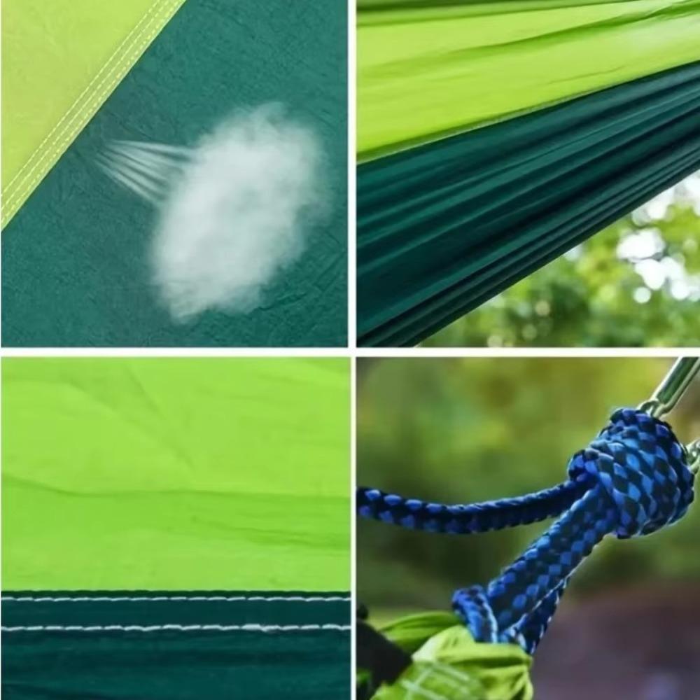 Double Nylon Hanging Bed Portable Camping Swing Useful Camping Hammock Outdoor
