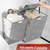 Wall-Mounted Foldable Laundry Hamper for Bathroom and Toilet