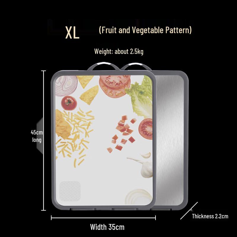 

304 Stainless Steel Double-Sided Upright Cutting Board