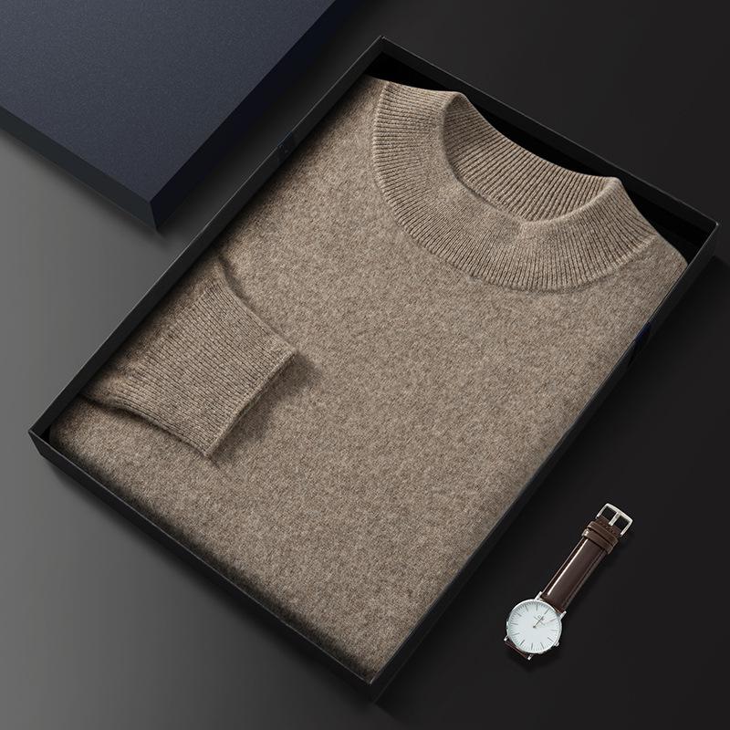 New first-line ready-to-wear semi-turtleneck cashmere sweater light luxury pullover sweater wool