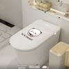 Creative Cartoon Toilet Cover Decorative Stickers Bathroom Glass Door Dirt Cover up Decoration Sticker Personalized Home Decor