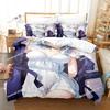 Kawaii Anime Genshin Impact Eula Lawrence Bedding Set Print With Pillowcase Bed Duvet Cover Single Double Queen Super King Size