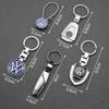 For Volkswagen 3D Metal/Leather Car Keychain Key Chain Ring Key Holder For VW Golf 6 7 8 4 5 MK4 MK5 MK6 MK7 B6 GTI Key Chain Rings Accessories YZ6