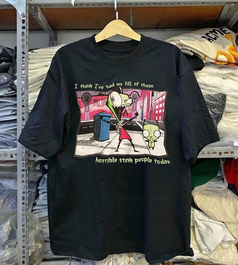 26 Вторженец Зим Гир винтажная короткая футболка Hot Topic унисекс XXXL