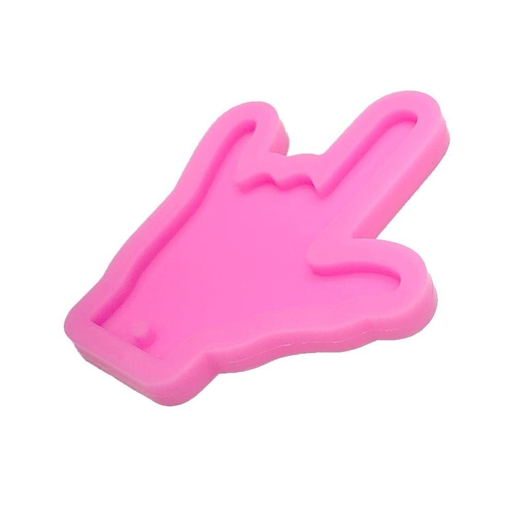 2pcs Easy Cleaning Fondant Molds Soft Elastic Baking Mold Shiny Silicone Mold Pendant Decorations