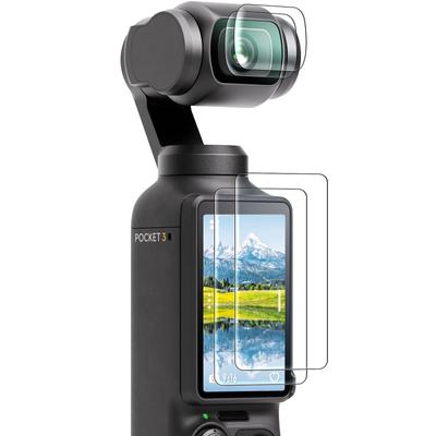 Pentru DJI Osmo Pocket 3, DJI Pocket 3 OP3 Accesorii pentru folie din sticlă securizată, duritate 9H, sensibil la atingere, protecție completă a ecranului