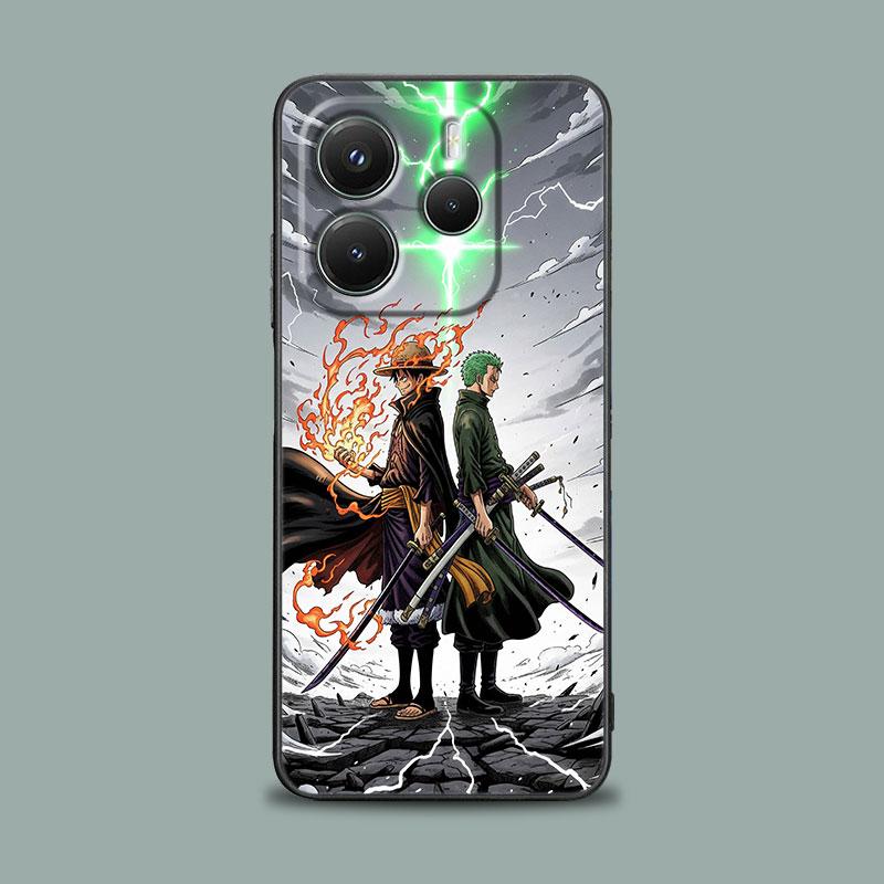 Soft Case For Xiaomi Redmi Note 15 14 13 12 11 10 Pro Plus For Redmi 15C 15 14C 13C 12C Phone Cover Luffy Zoro Anime One Pieces