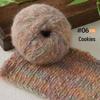 Hand-Knitted Colorful Mohair Scarf, Sweater, Hat – Seven-Color Fine Spinning Yarn