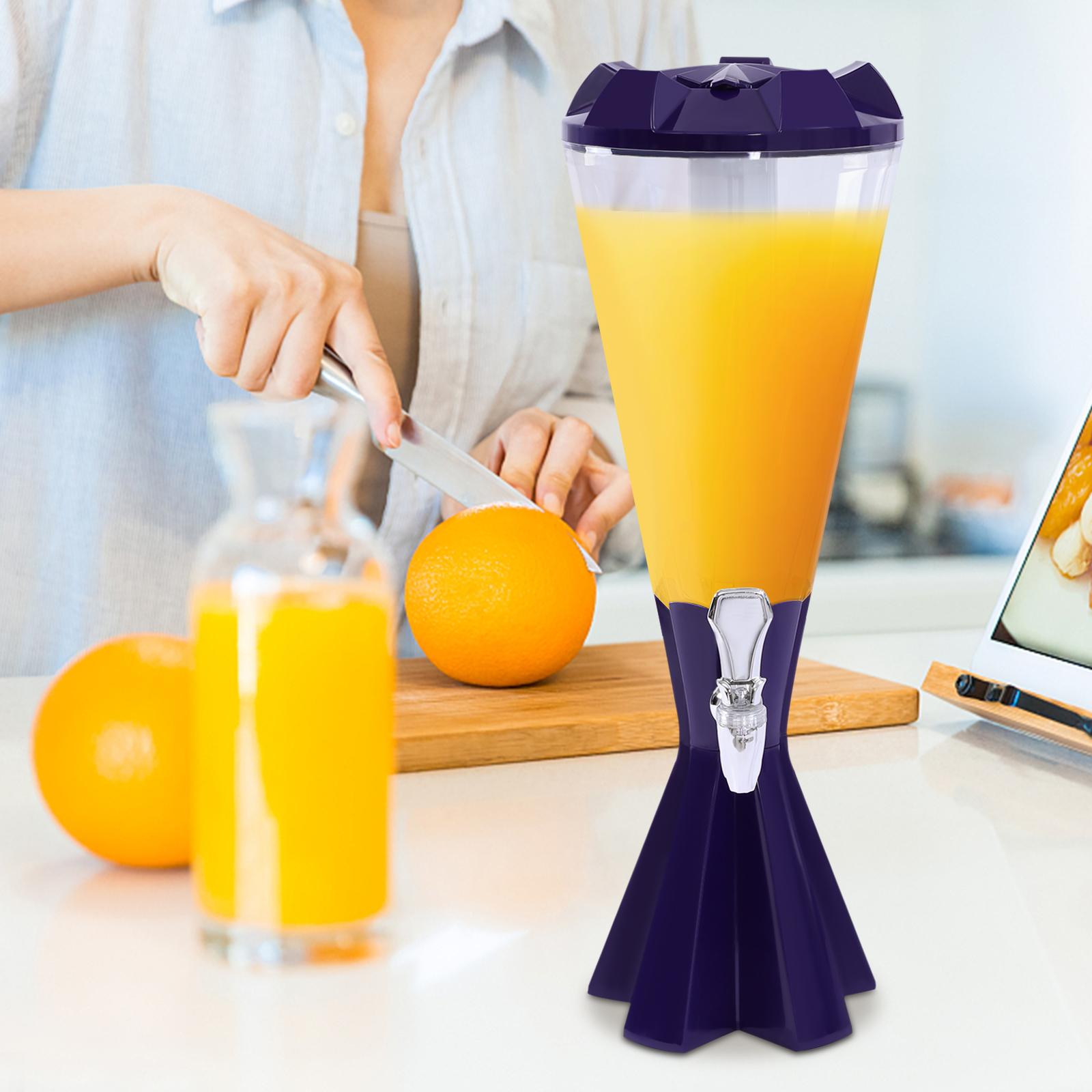 

Bymaocar 3L/ 101oz Beer Tower Dispenser Beverage & Drink Beverage Dispenser Bar Tools & Accessories Kitchen Barware Safe Switch фіолетовий