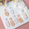Plastic Bohemian Flower Earring Molds Polymer Clay Tools Reusable Mould For Handmade Jewelry Creations