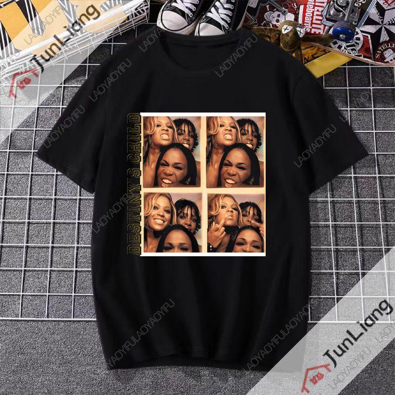 Destinys Child T-Shirt Grafiken Kleidung Sommer Oberteile Hemden für Herren Modisch lässig entspannt Streetwear für Männer und Frauen