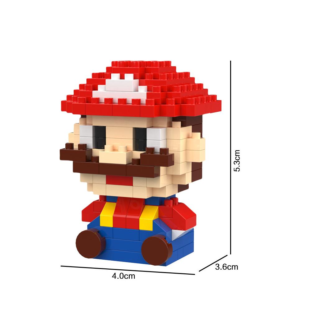 Building Blocks Particle Cartoon Kawai Desktop Ornaments Halloween Birthday Gifts Christmas Toys Cuddly Toy Dinosaur Puzzle
