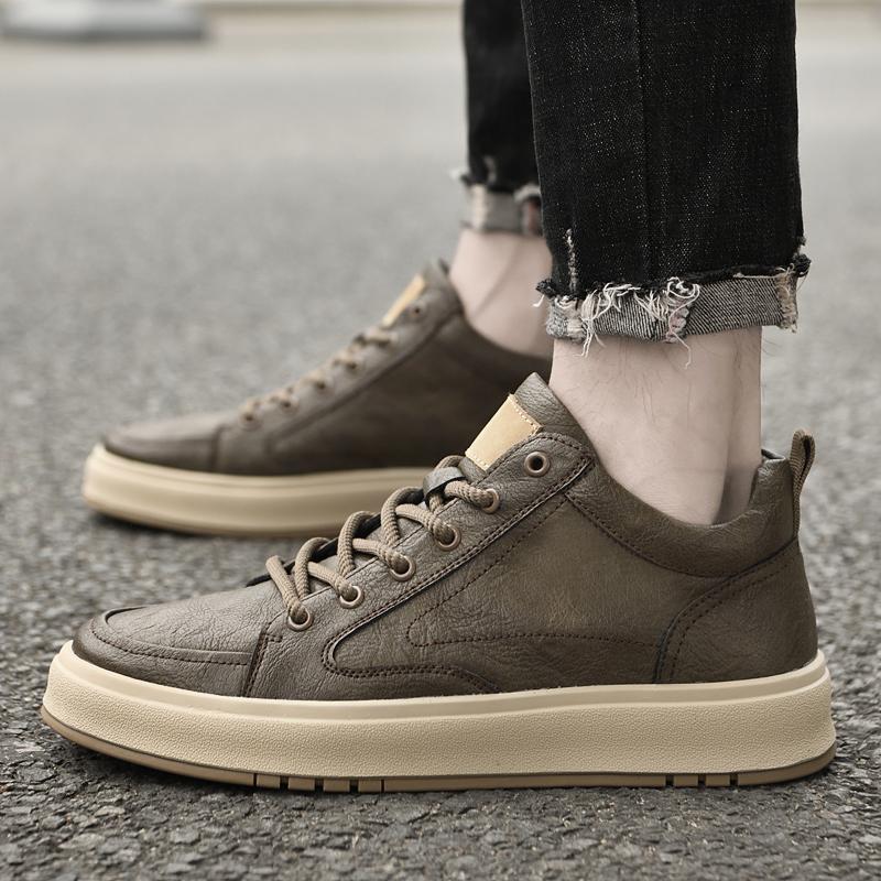 Fashion Genuine Leather Men's Shoes Fashion Designer Casual Shoes High Quality Comfort Sport Shoes for Men Sneakers Zapatillas Hombre