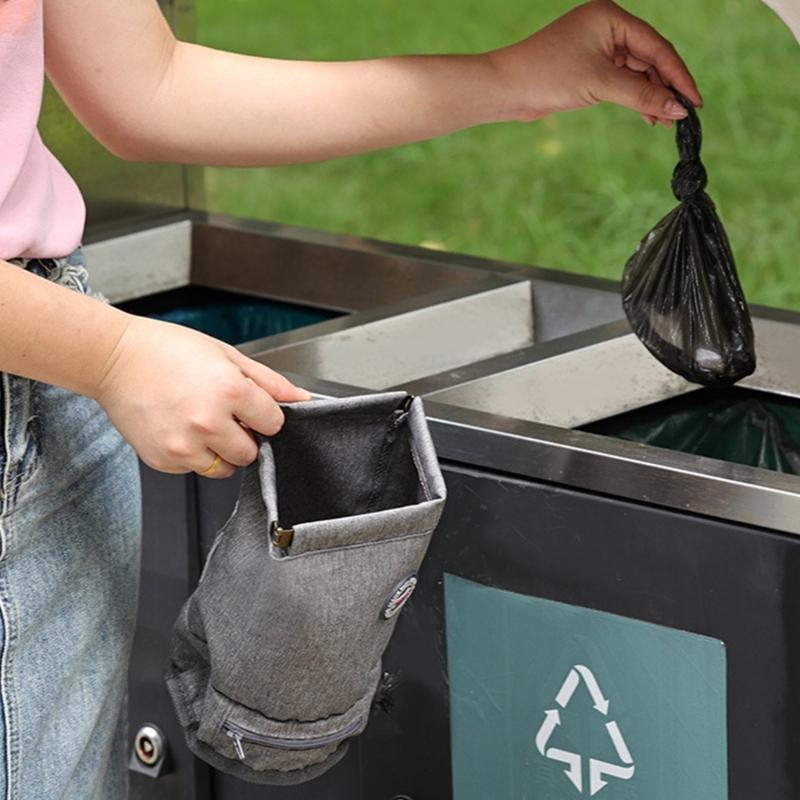 Pet Poop Bag Holder Waterproof Fabric Dog Poop Bag Dispenser Outdoor Walking Poop Bag Dispenser for Dog Training Running