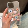 Soft TPU Matte Flower Phone Case for iPhone 13 Funda iPhone 11 14 15 Pro Max 14 Plus 12 Mini 13pro 13promax Transparent Covers