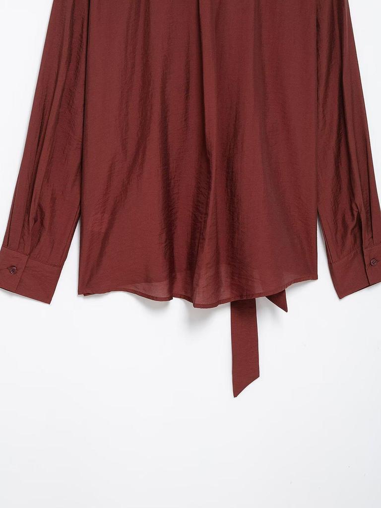 Spring 2025 Women's Fashion: European & American Style Long Sleeve Loose Shirt