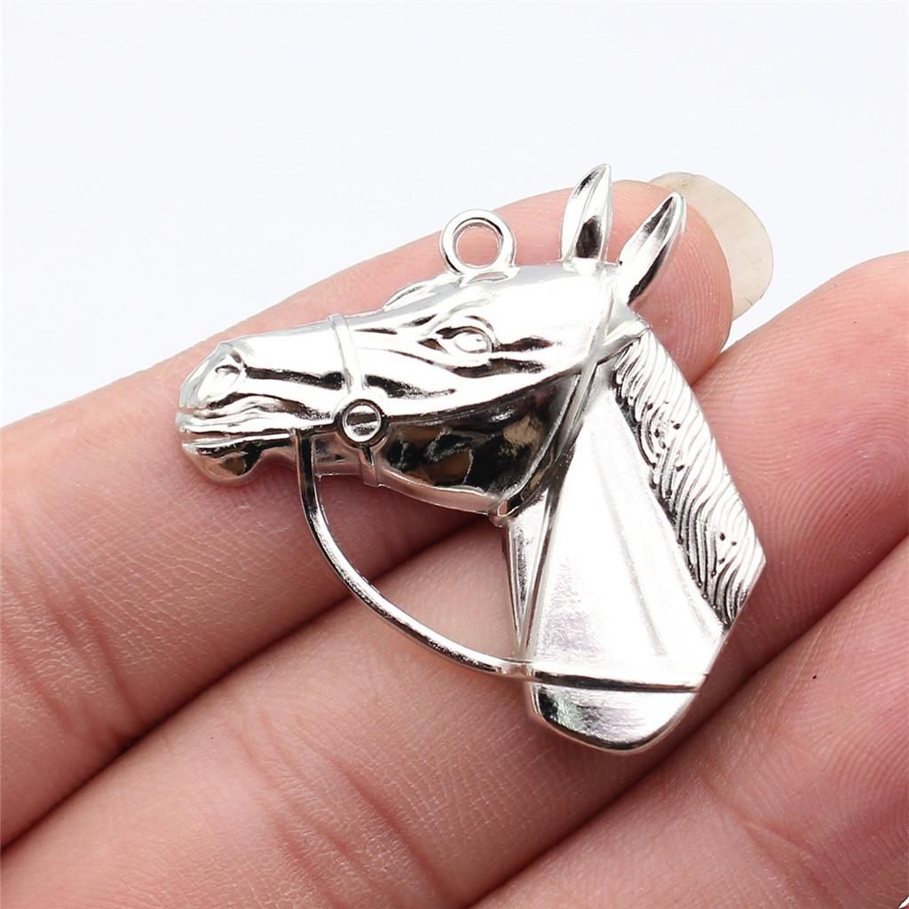 Cavallo Pegaso Creatura Mitica Ciondolo Bronzo Antico Lega di Zinco Materiali per Gioielli Pendenti per Collane
