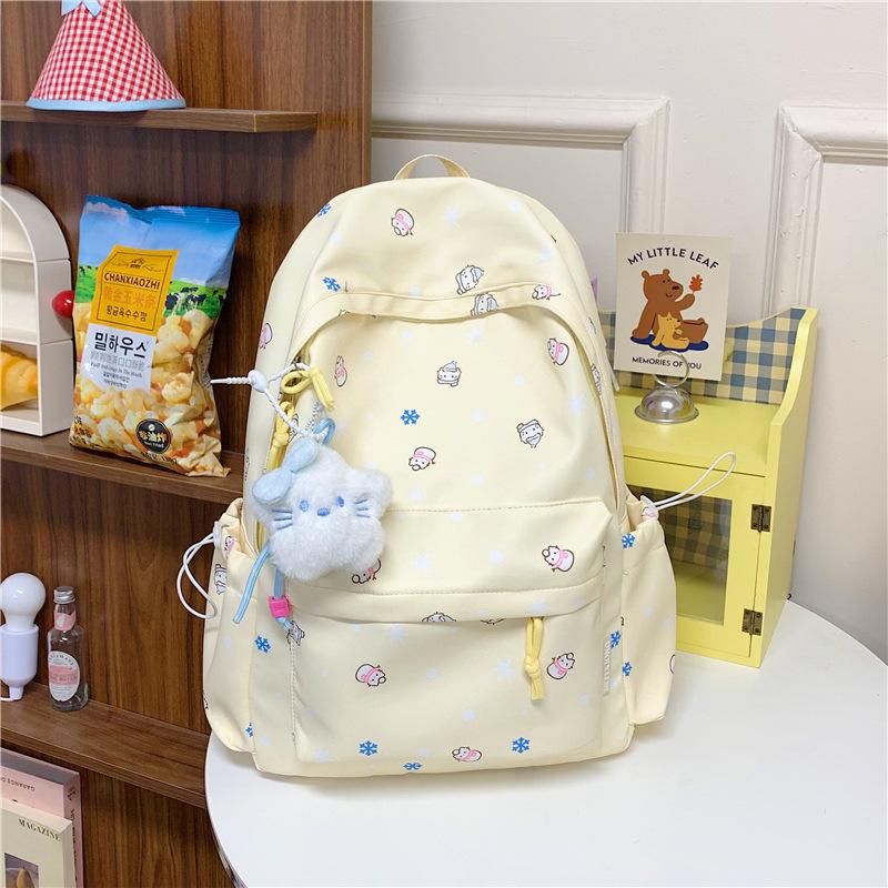 Schoolbag high value campus sweet cute schoolbag Japanese students female large capacity casual light junior high school students backpack