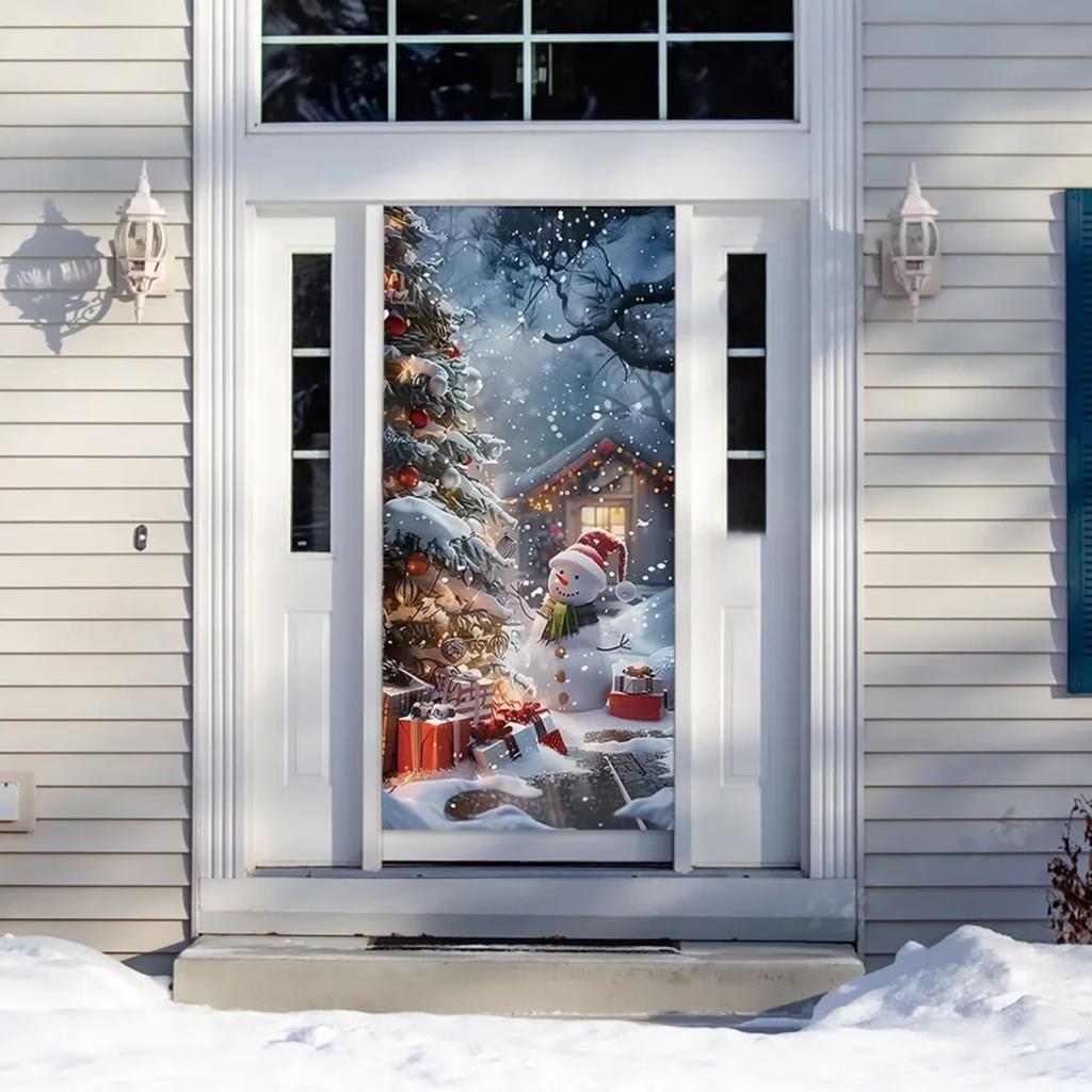 Dekorativt dörröverdrag; Bakgrundsduk för att skapa atmosfär och scen.