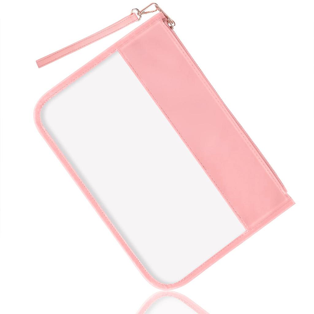 1/2pz Borsa per Trucco Impermeabile e Trasparente, Borsa Piatta da Viaggio in PVC per Conservare il Trucco Contenitore per Trucco