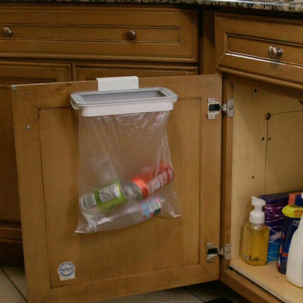 Hängender Küchenmüllbeutelhalter & Clip für die Tür