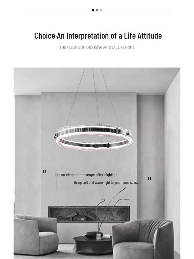 Nordic Minimalist Italian Modern Chandelier for Living Room and Dining