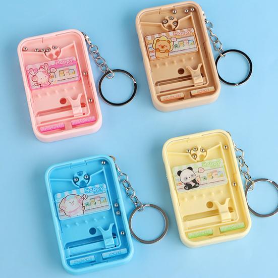 Boredom Relief Game Machine Bead Catching Keychain, Mini Toy for Keychain Stress Relief, Schoolbag Backpack Charm, Gift Kids Adults Decoration