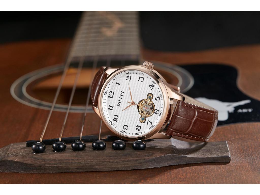 Brand New Men's High-End Waterproof Trendy Hollow Mechanical Watch