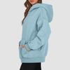Women's Oversized Long Sleeve Crewneck Sweatshirt Casual Loose-Fitting Drawstring