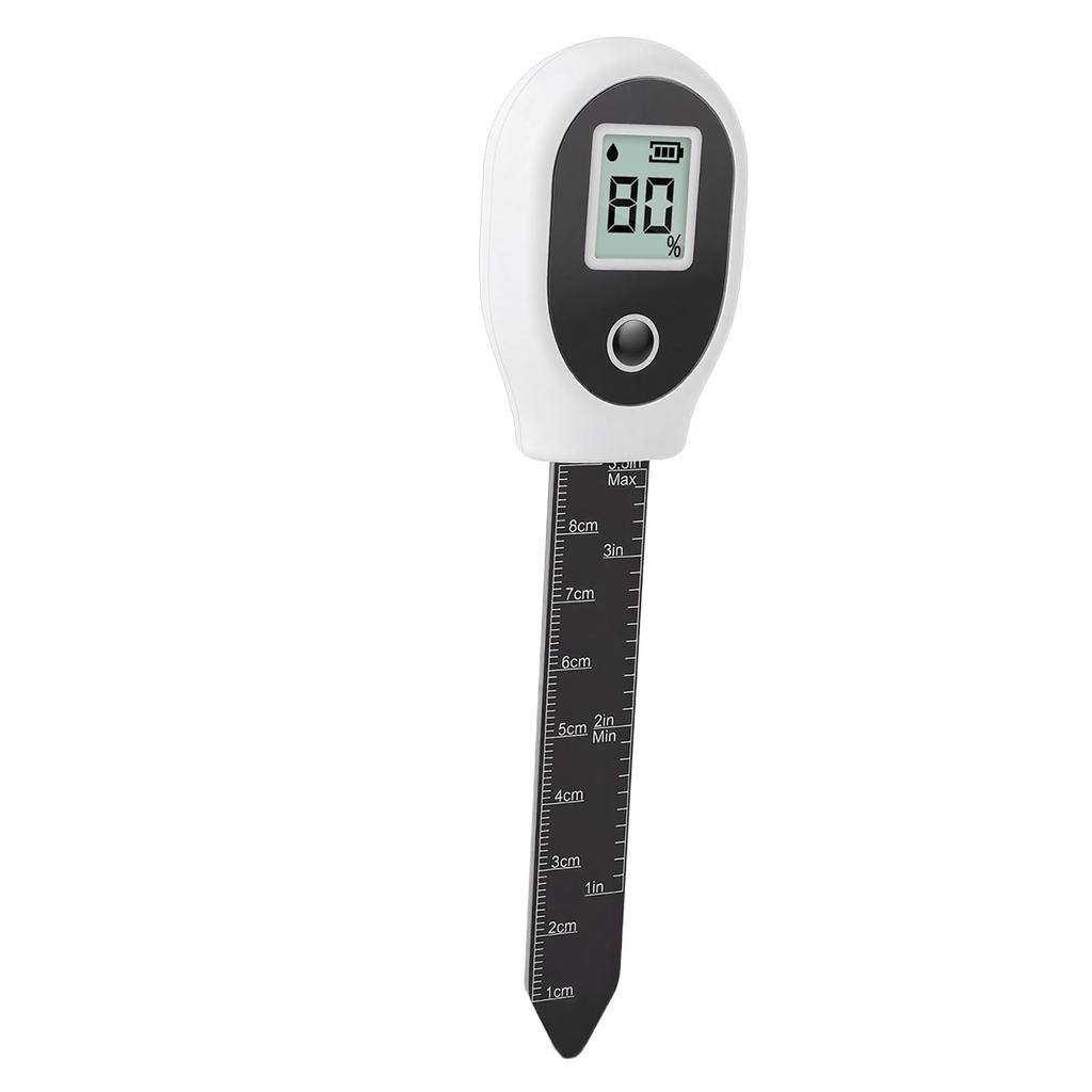 Soil Meter Backlit LCD Digital Display Soil Humidity Tester with 91.4mm Probe for Garden Lawn Greenhouse