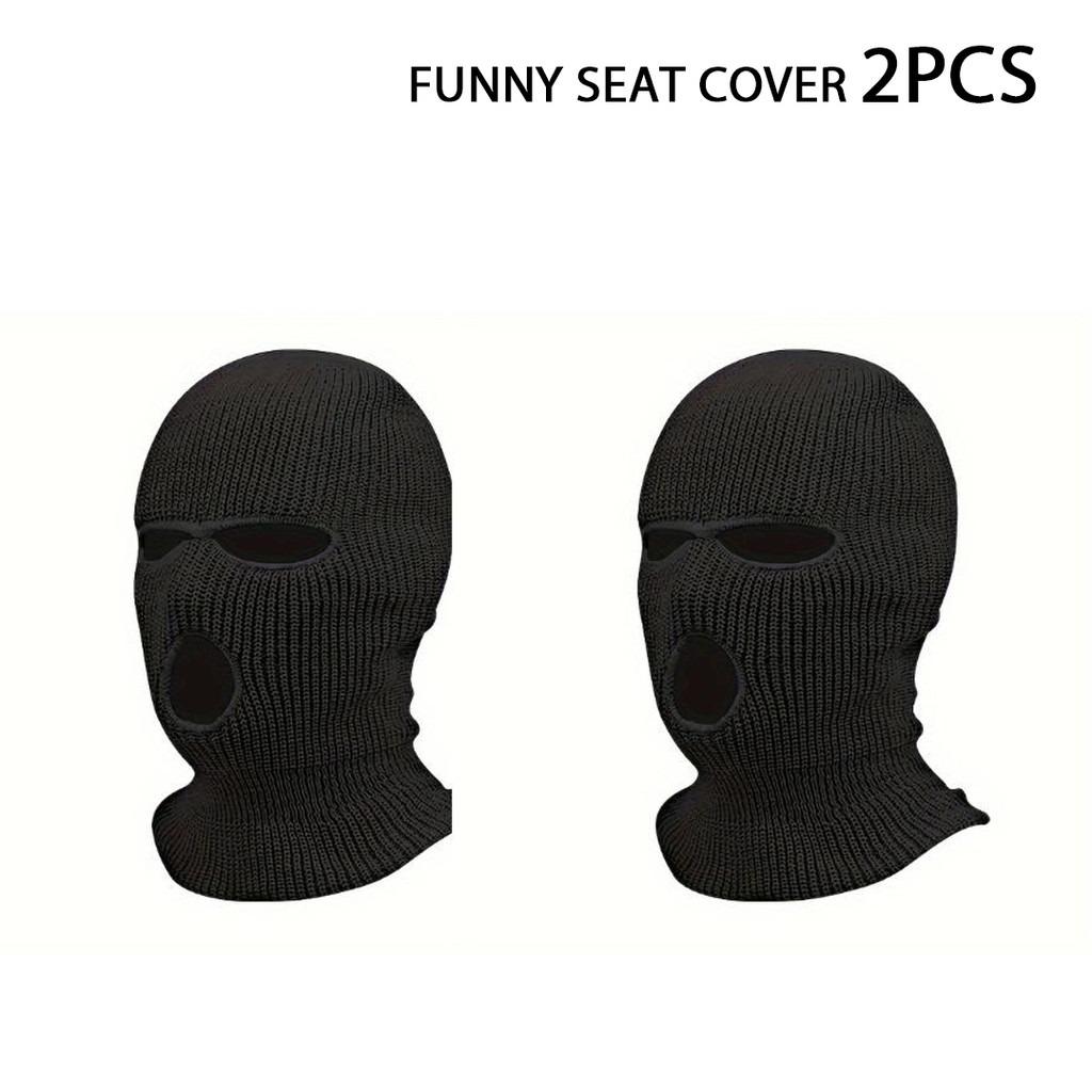 Creative Car Headrest Mask Decoration Funny Couple Gift Vehicle Interior Personalization Accessory