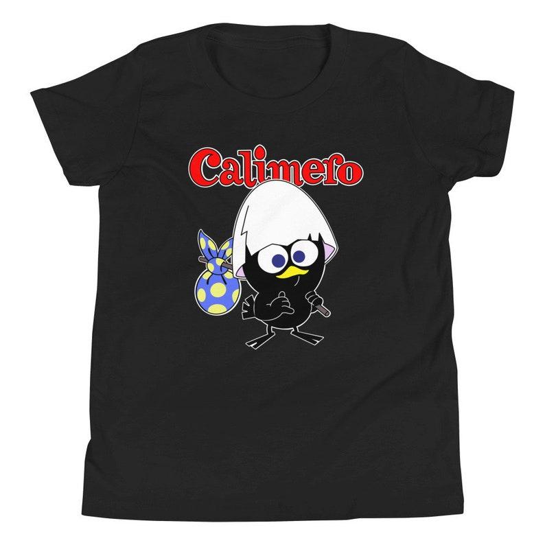 80s retro vintage nostalgia cartoon Zeichentrick Calimero Youth Short Sleeve T-Shirt 110
