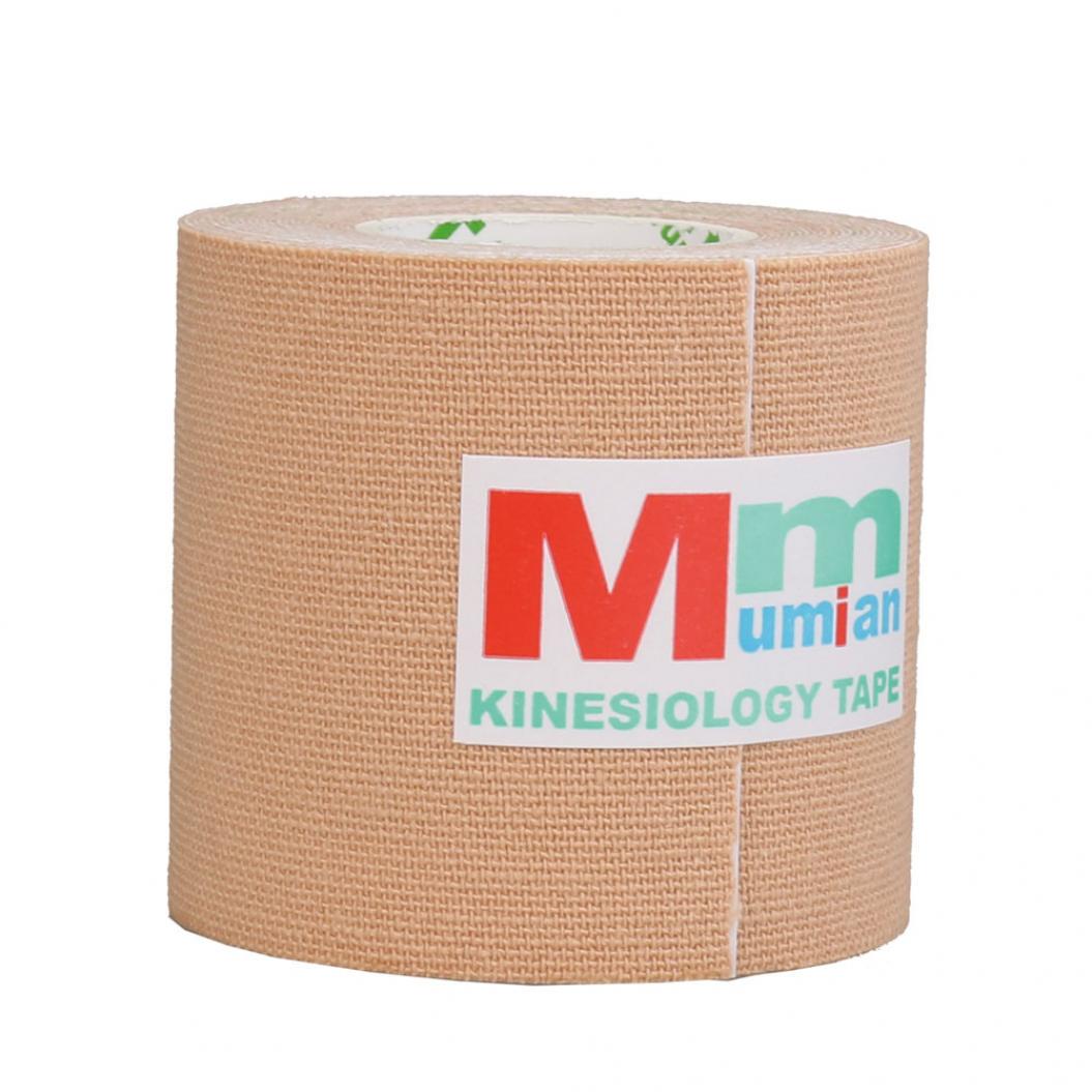 

5 см * 3 м кинезиологическая хлопковая эластичная клейкая мышечная лента, спортивная повязка, поддержка абрикосовый