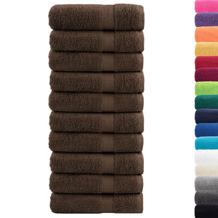 VidaXL Superior Quality Shower Towels 10 Pcs, Bath Sheets, Guest Towels, Bathroom Towels 137238