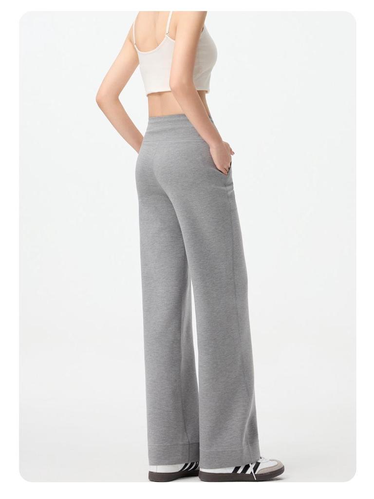 2026 Spring Women's High-Waisted Modal Slimming Drawstring Straight Leg Pants